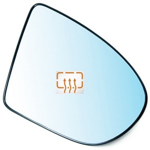 Стъкло за странично огледало с основа и нагревател за PEUGEOT